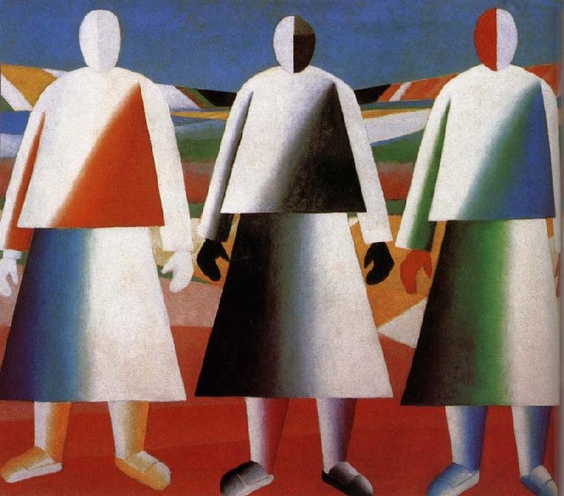 Kasimir Malevich Women in the farm oil painting image